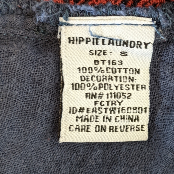 EUC Hippie Laundry boho muslin shirt - Picture 4 of 5